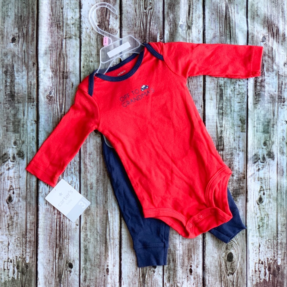 Baby Two Piece Off to Grandma’s Set